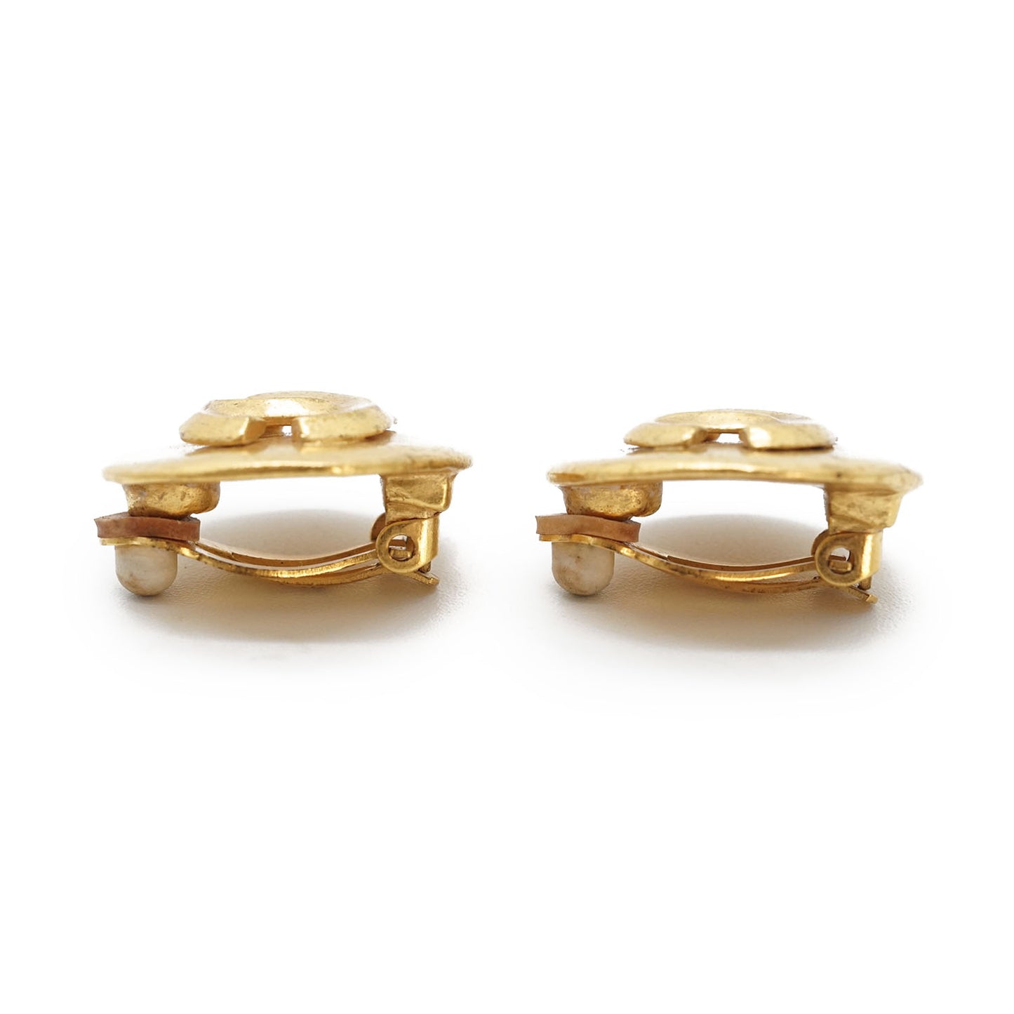 CC Logo Round Clip-On Earrings GP