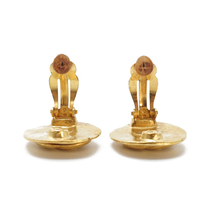 CC Logo Round Clip-On Earrings GP