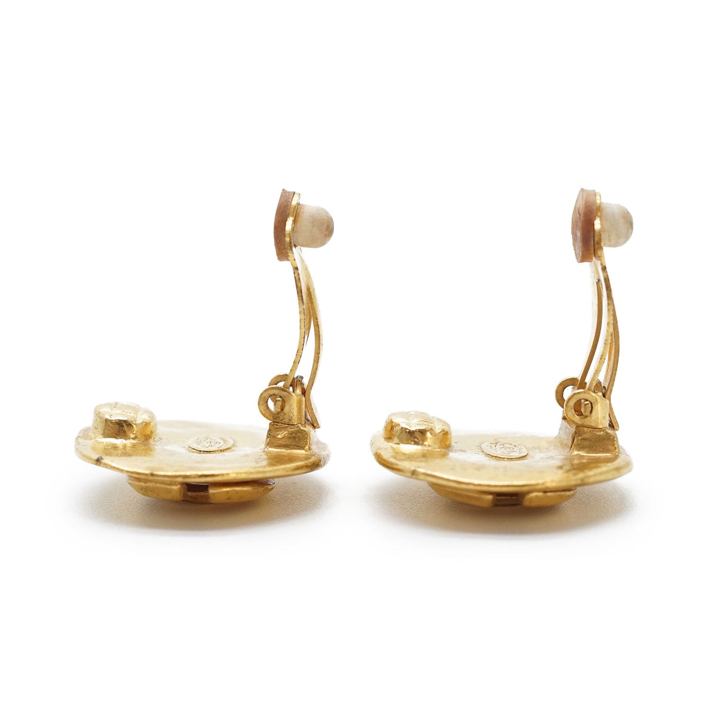 CC Logo Round Clip-On Earrings GP