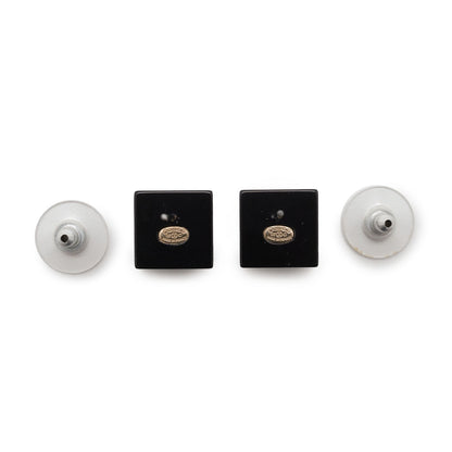 CC Logo Square Earrings