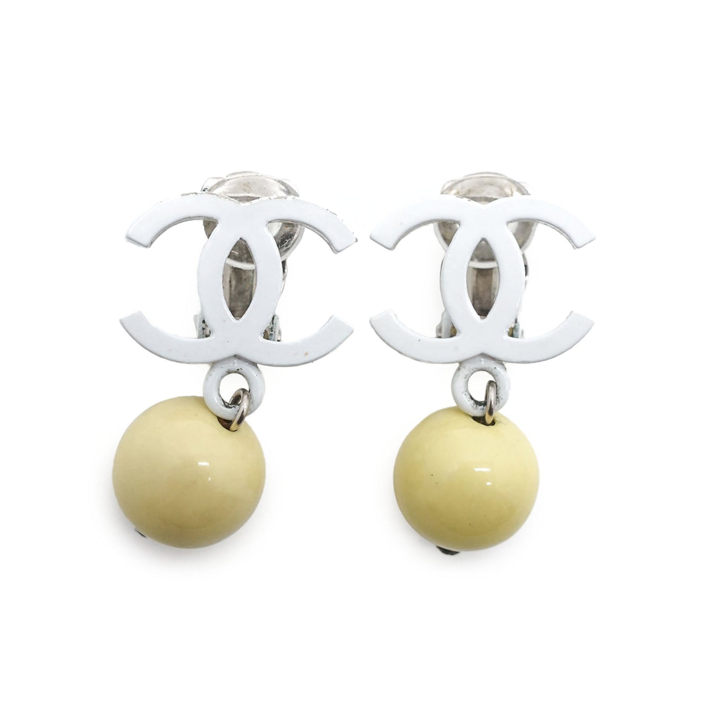 CC Logo Drop Clip-On Earrings