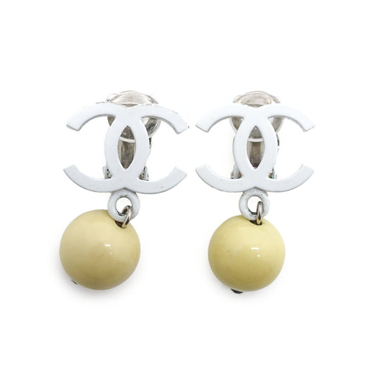 CC Logo Drop Clip-On Earrings
