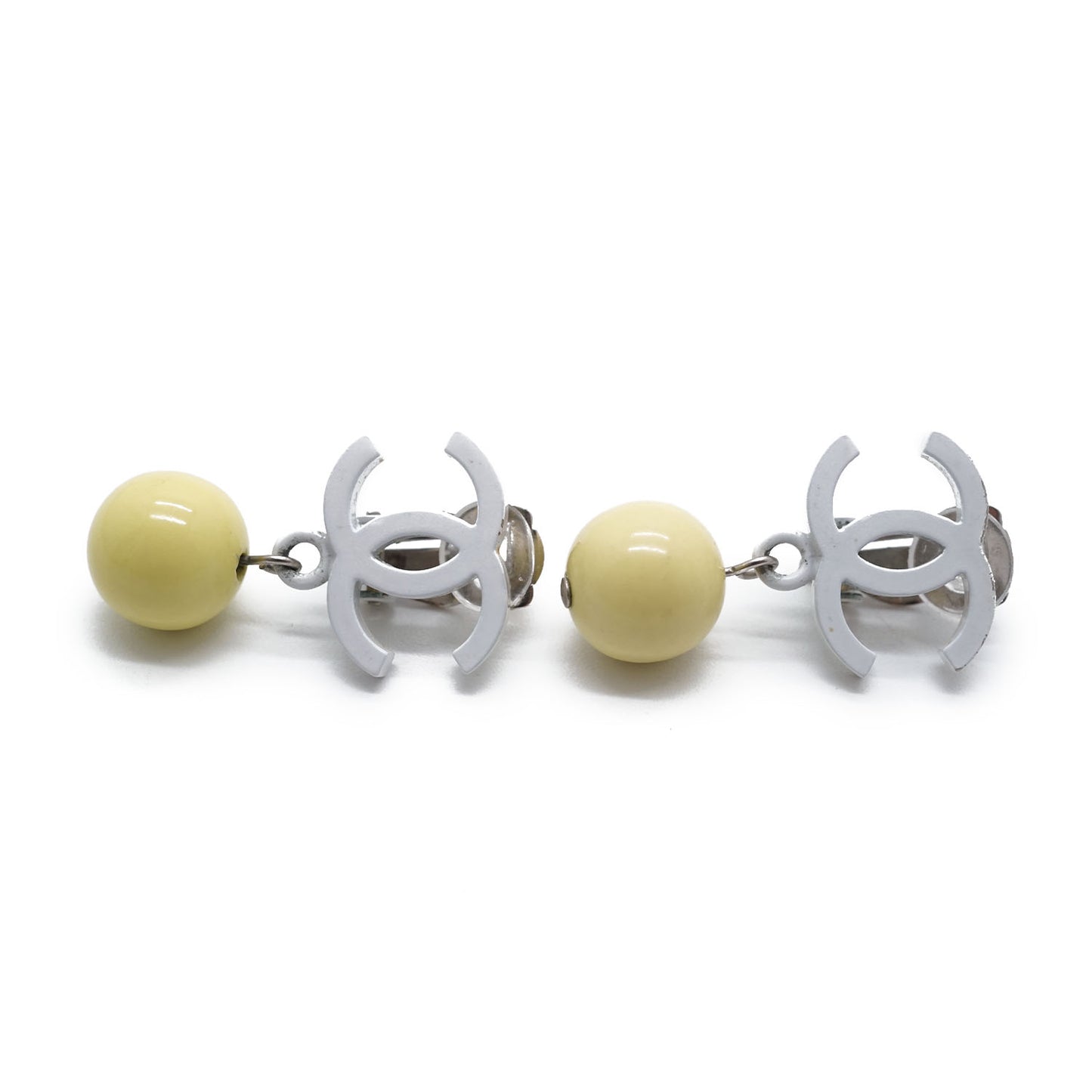 CC Logo Drop Clip-On Earrings