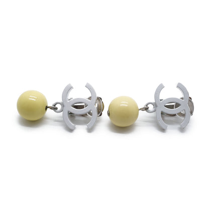 CC Logo Drop Clip-On Earrings