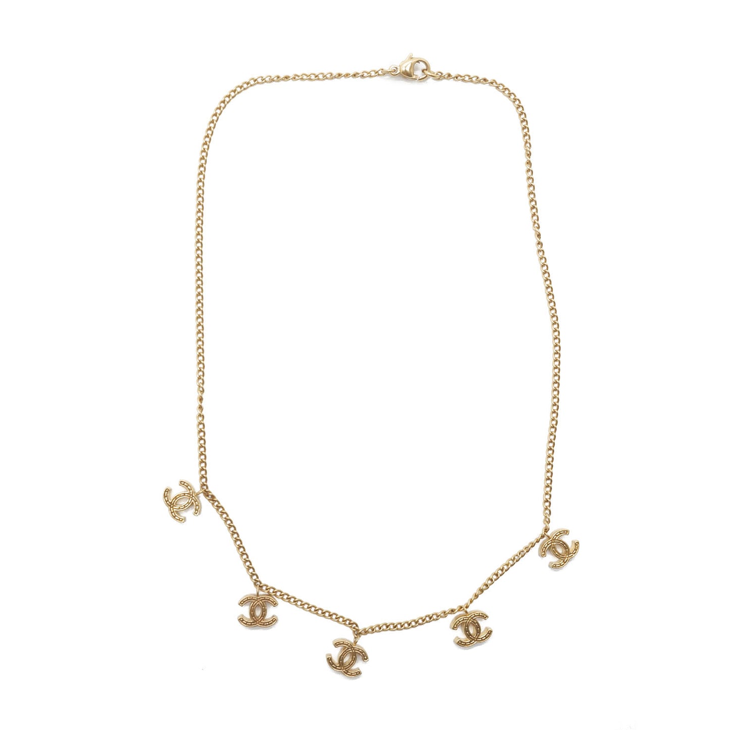 CC Logo Charm Chain Necklace GP