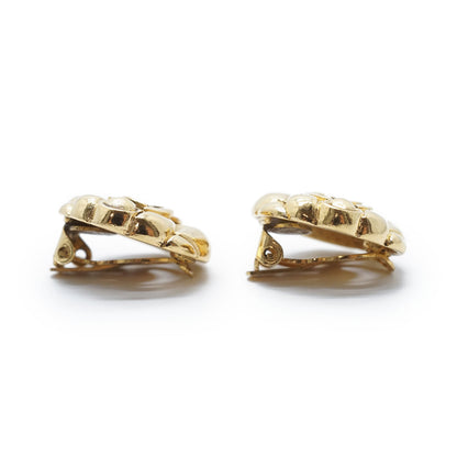 CC Logo Cut-out Round Clip-On Earrings GP
