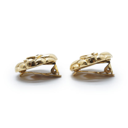 CC Logo Cut-out Round Clip-On Earrings GP