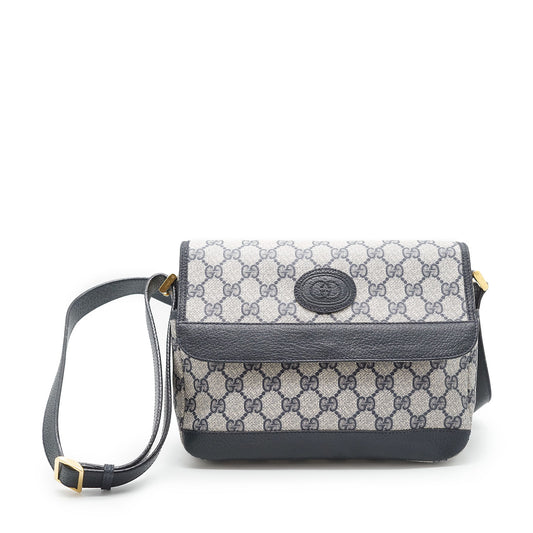 Vintage GG Supreme Coated Canvas Shoulder Bag