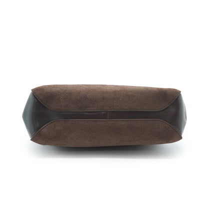 Suede Horsebit Tote