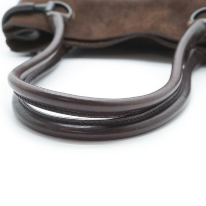 Suede Horsebit Tote