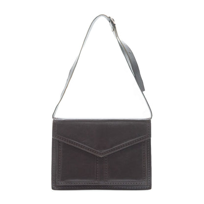 Vintage Cut-out Trim Shoulder Bag