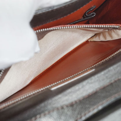 Vintage Cut-out Trim Shoulder Bag