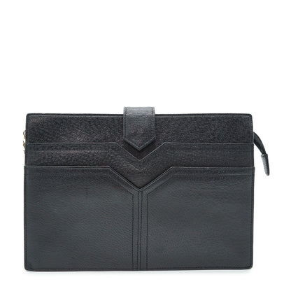 Y-Stitch Detail Vintage Clutch