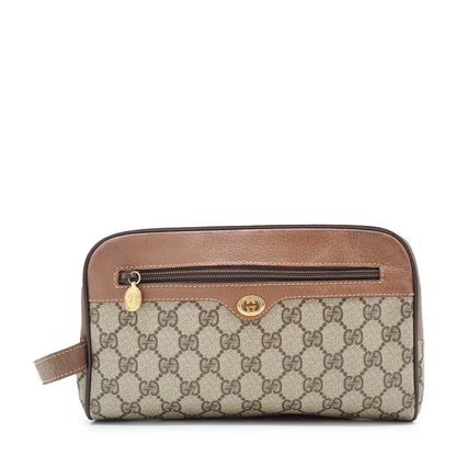 GG Supreme Coated Canvas Clutch