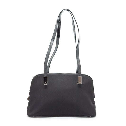 Nylon Patent Leather Shoulder Bag