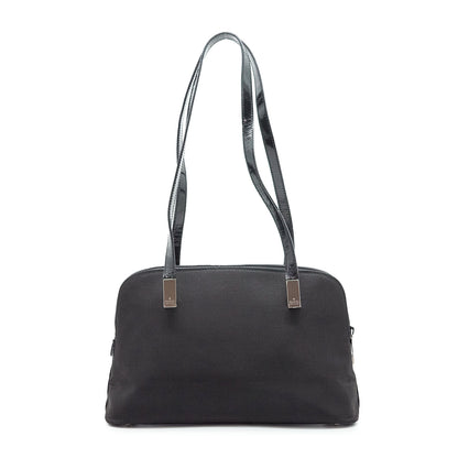 Nylon Patent Leather Shoulder Bag