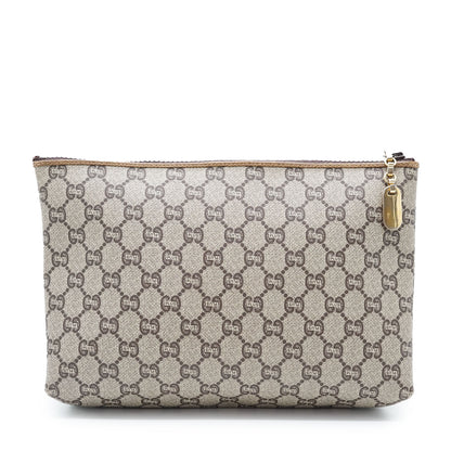 GG Supreme Gucci Plus Vintage Coated Canvas Pouch
