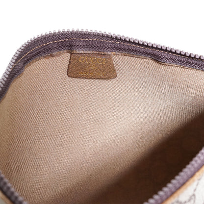 GG Supreme Gucci Plus Vintage Coated Canvas Pouch