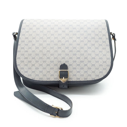 Vintage Microguccissima Flap Crossbody Bag