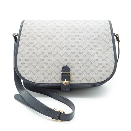Vintage Microguccissima Flap Crossbody Bag