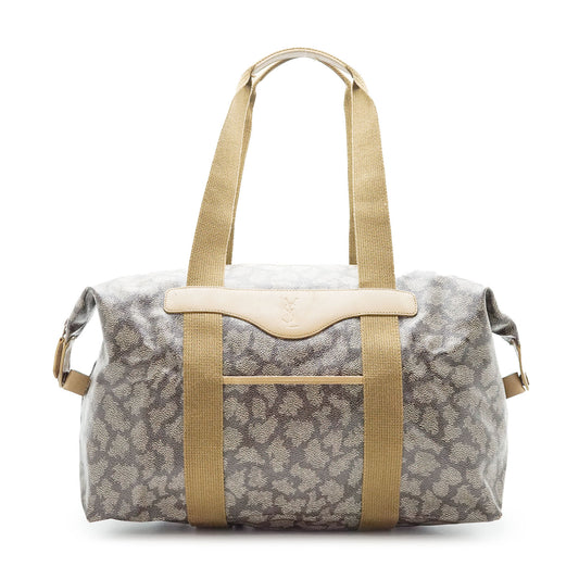 Vintage YSL Giraffe Print Large Tote
