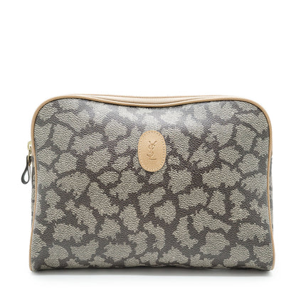 Vintage YSL Giraffe Print Clutch