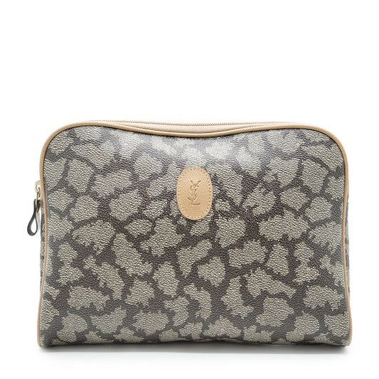 Vintage YSL Giraffe Print Clutch