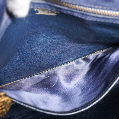 Vintage GG Lock Suede Shoulder Bag