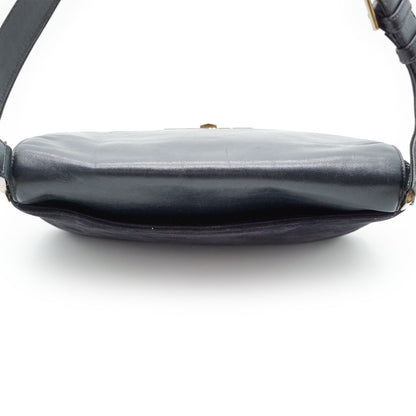 Vintage GG Lock Suede Shoulder Bag