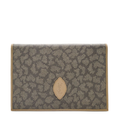 Vintage YSL Giraffe Print Flap Clutch
