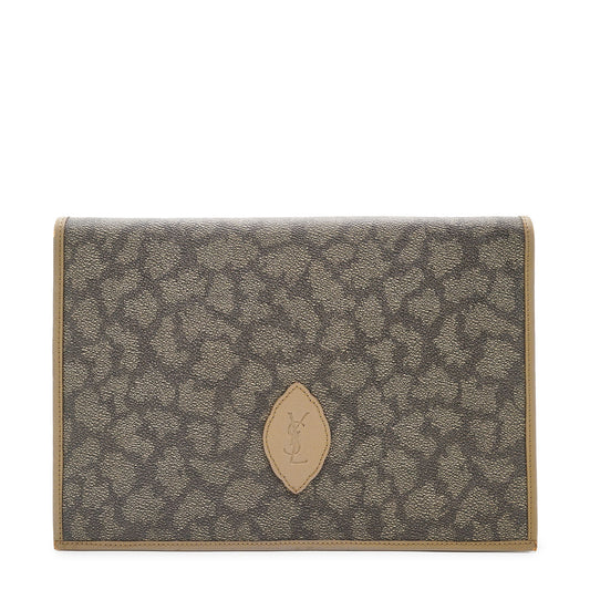 Vintage YSL Giraffe Print Flap Clutch