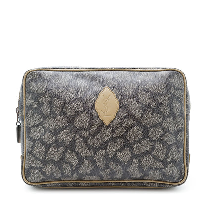Vintage YSL Giraffe Print Clutch