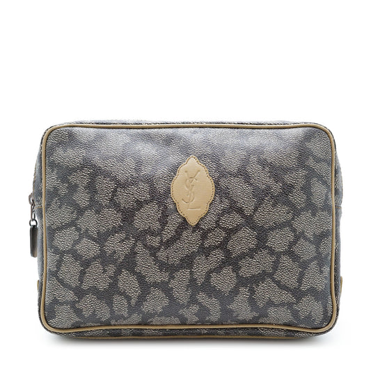 Vintage YSL Giraffe Print Clutch