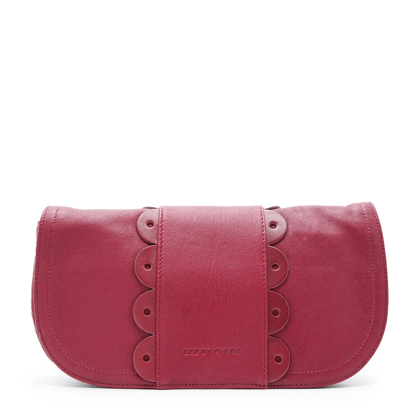 Scalloped Cut-out Detail Pouch