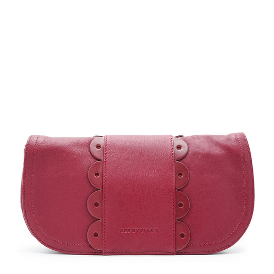 Scalloped Cut-out Detail Pouch