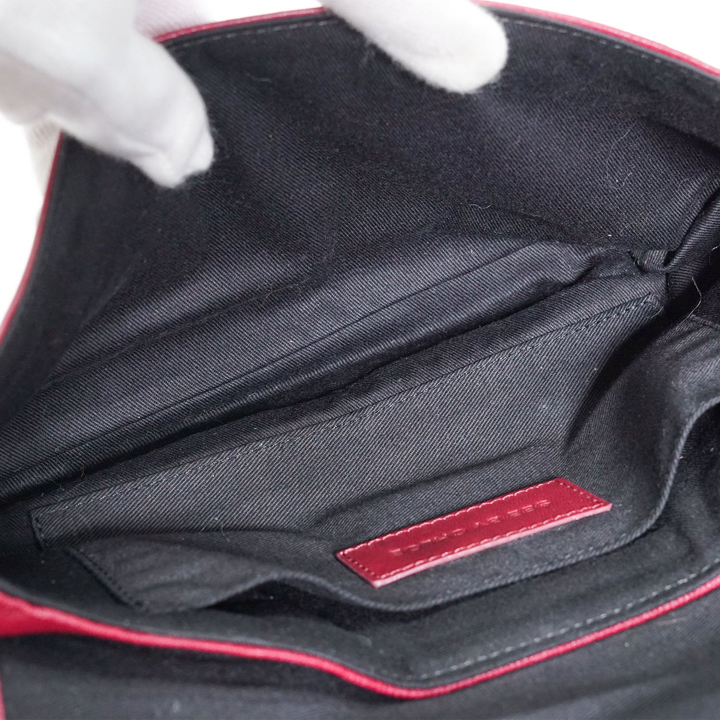 Scalloped Cut-out Detail Pouch