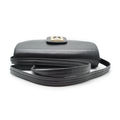 Vintage Horsebit Lock Box Shoulder Bag
