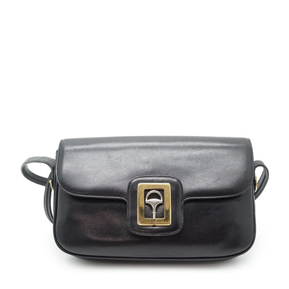 Vintage Horsebit Lock Box Shoulder Bag