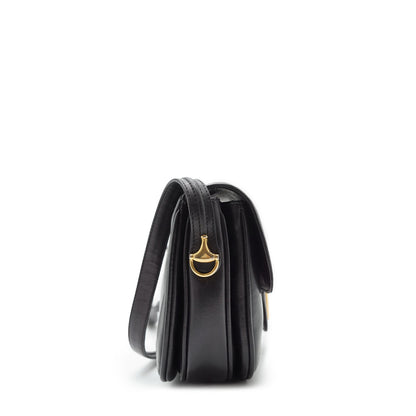 Vintage Horsebit Lock Box Shoulder Bag