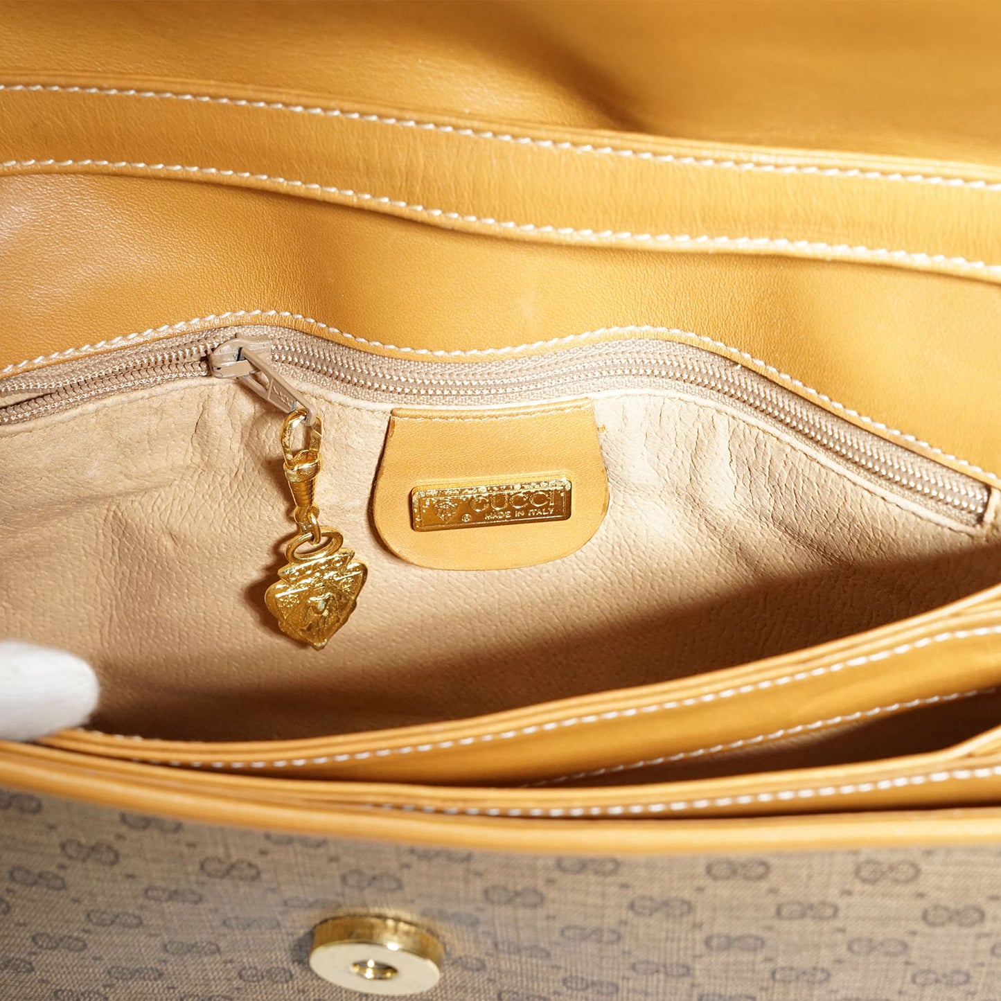 Vintage GG Microguccissima Tri-Pocket Crossbody Bag