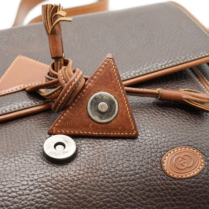Vintage Triangle Detail Shoulder Bag