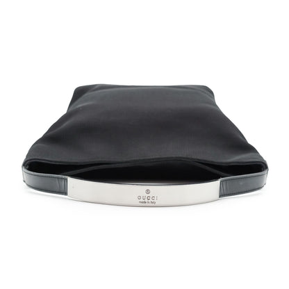 Metal Handle Nylon Hobo Bag