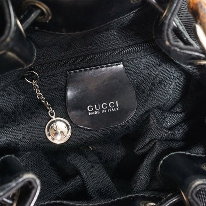 Bamboo Nylon Mini Bucket Bag
