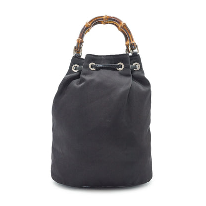 Bamboo Nylon Mini Bucket Bag