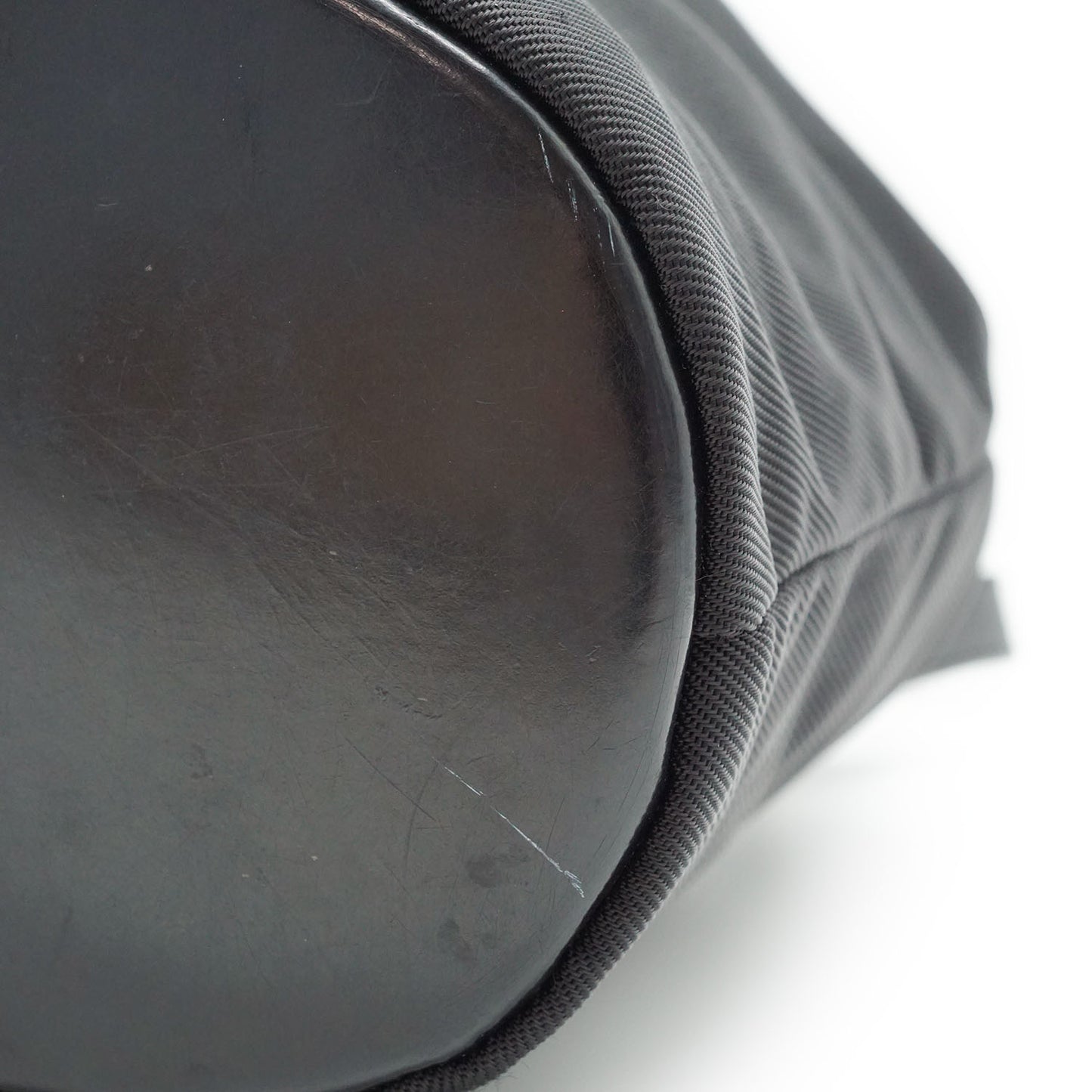 Bamboo Nylon Mini Bucket Bag