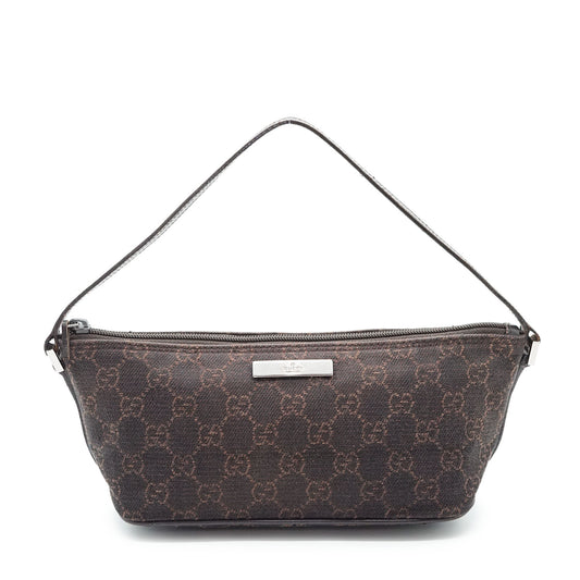 GG Canvas Boat Pochette