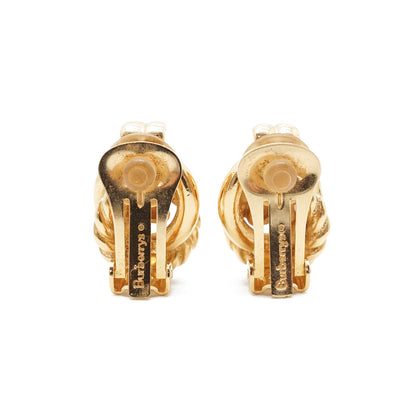 Vintage Knot Clip Earrings GP