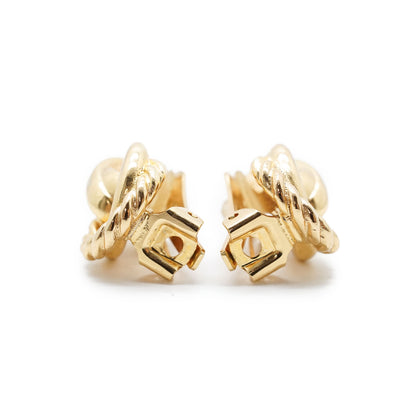 Vintage Knot Clip Earrings GP