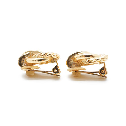 Vintage Knot Clip Earrings GP