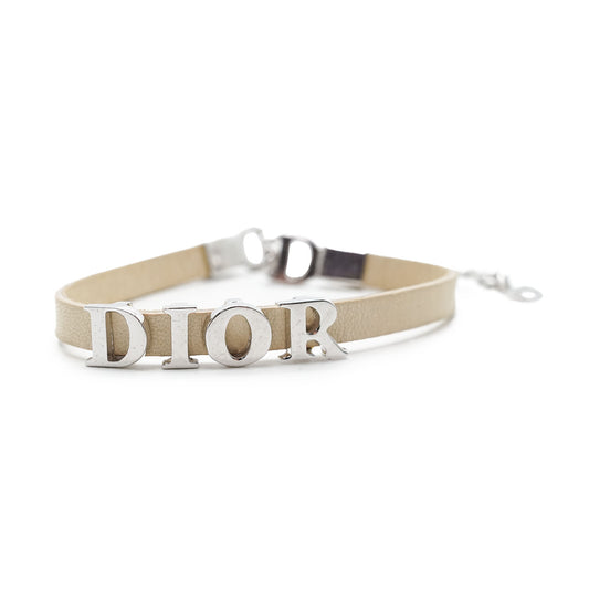 Logo Leather Bracelet
